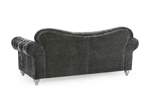 Julia Sofa Grey 3 Seater Back View